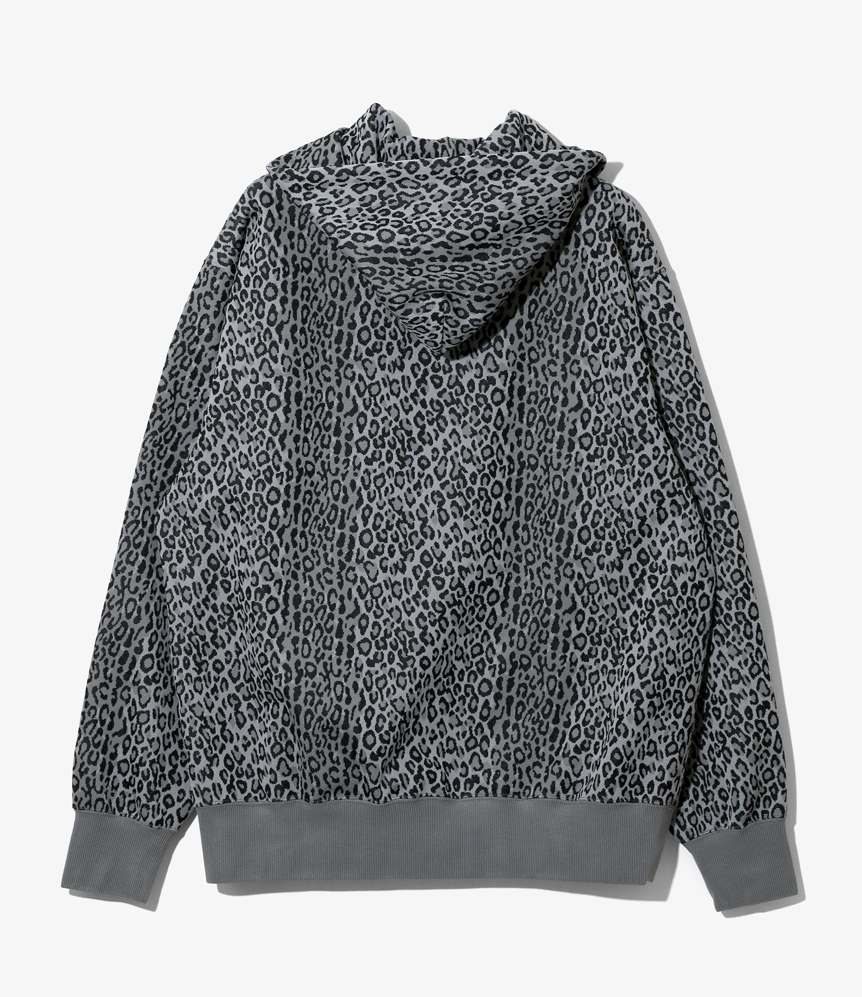 Trainer Hoody - Grey - Poly Jq. / Leopard - Image 4