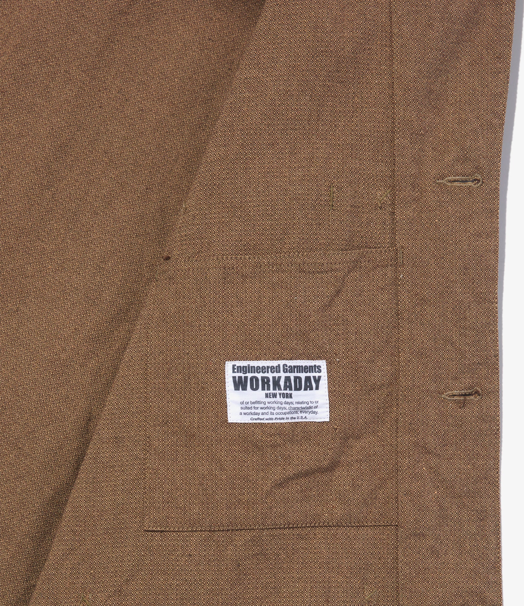 Utility Jacket - Brown CP Homespun - Image 2