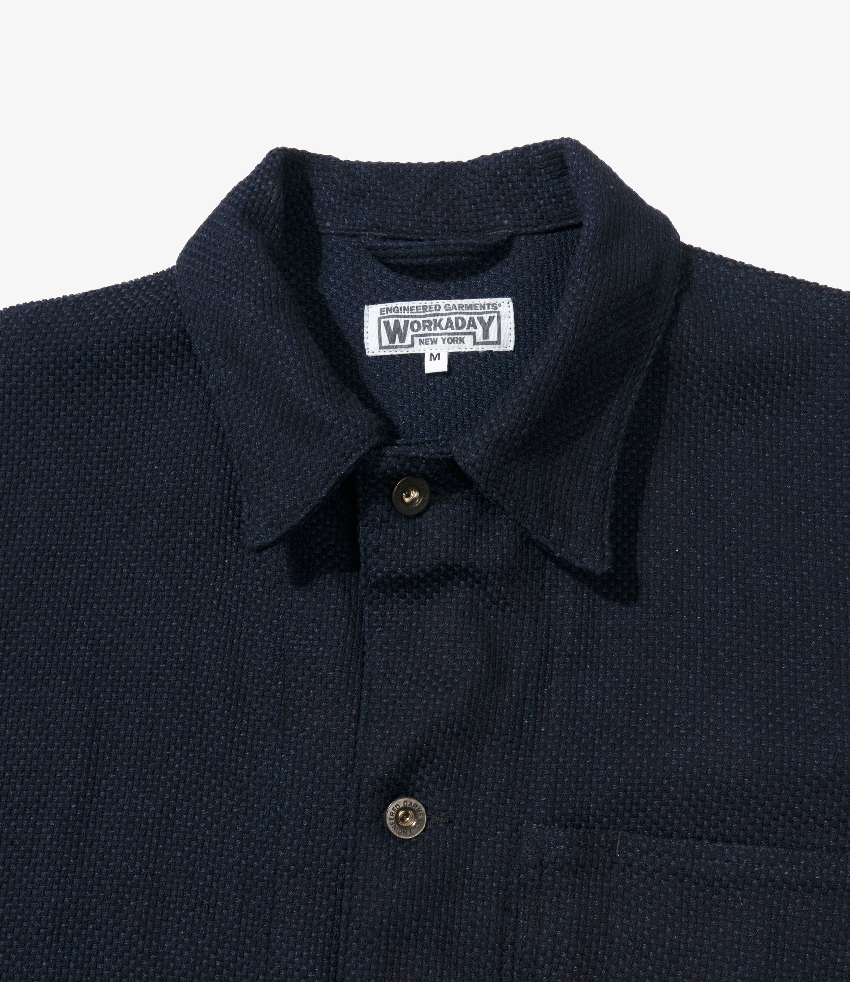 Utility Jacket - Dk. Navy Cotton Heavy Basketweave - Image 3