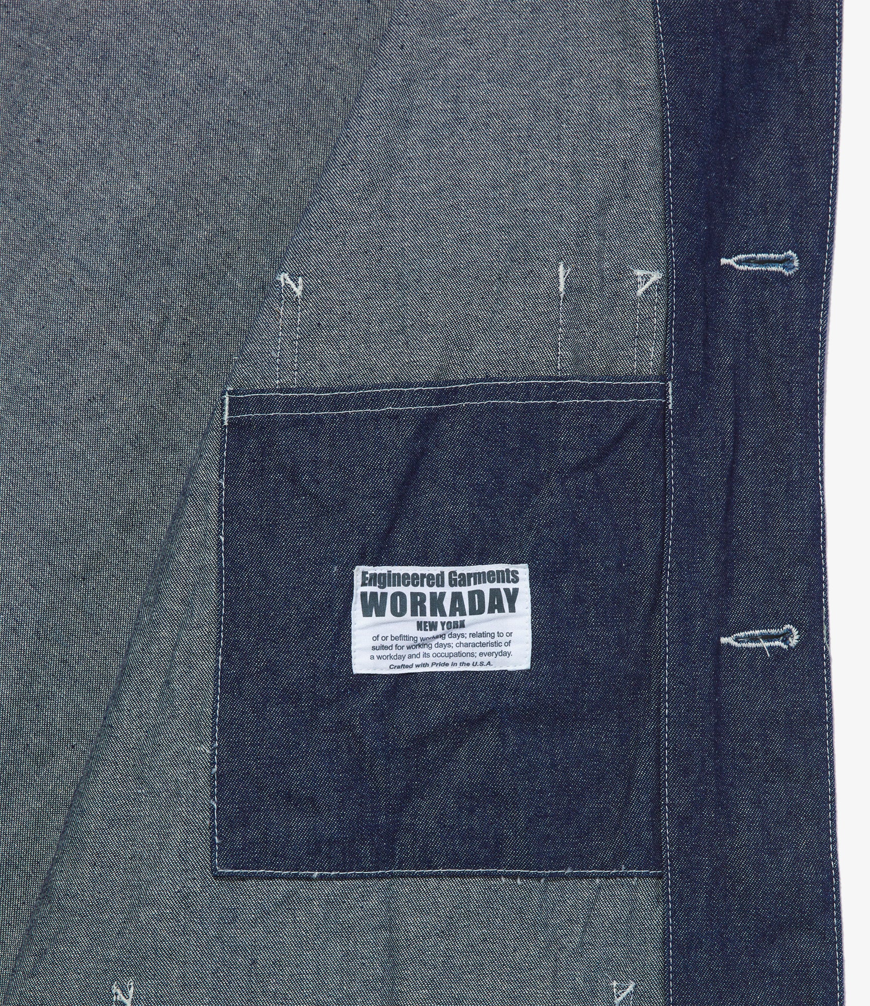 Utility Jacket - Indigo Industrial 8oz Denim - Image 2