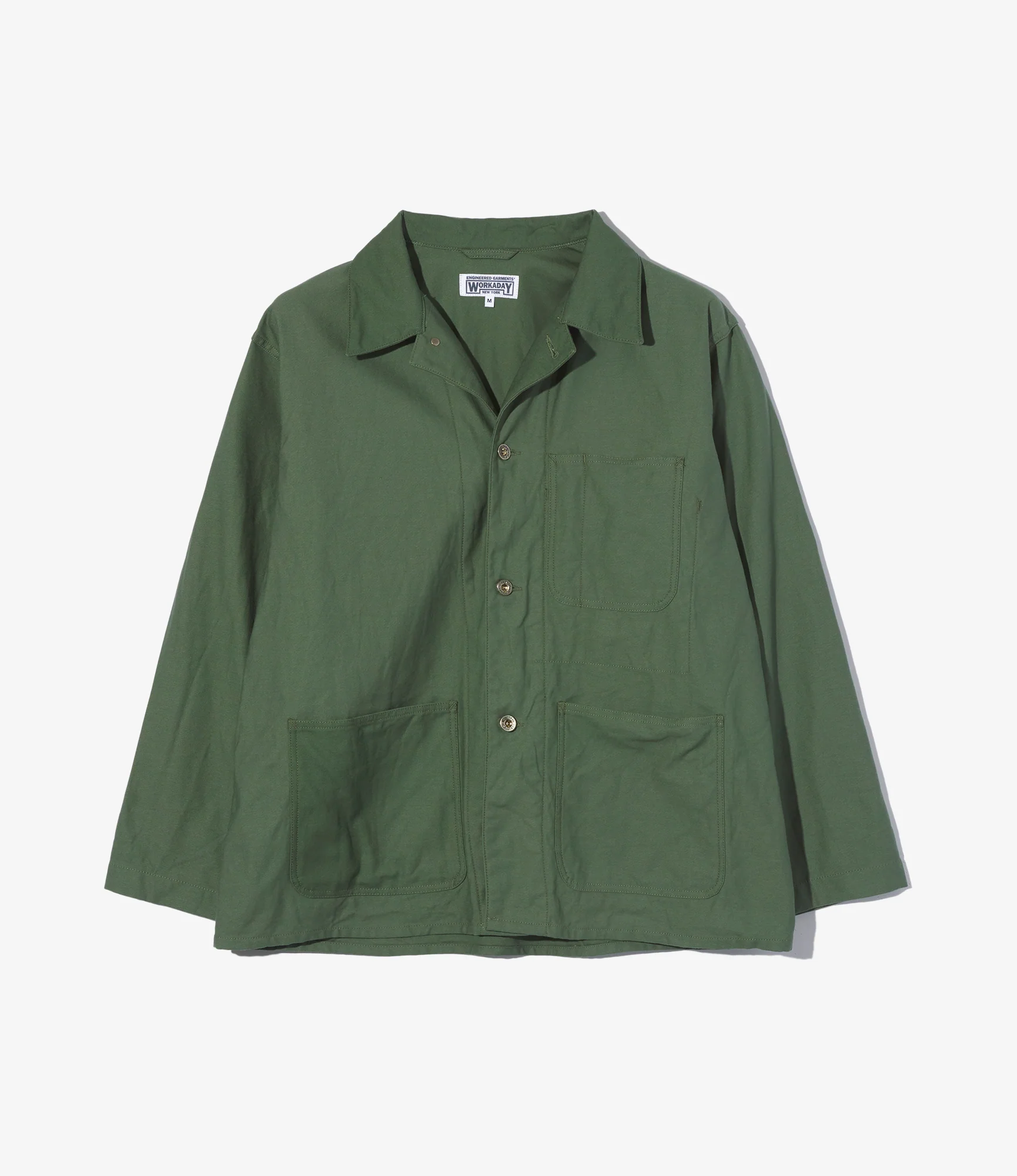 Utility Jacket - Olive Cotton Reverse Sateen