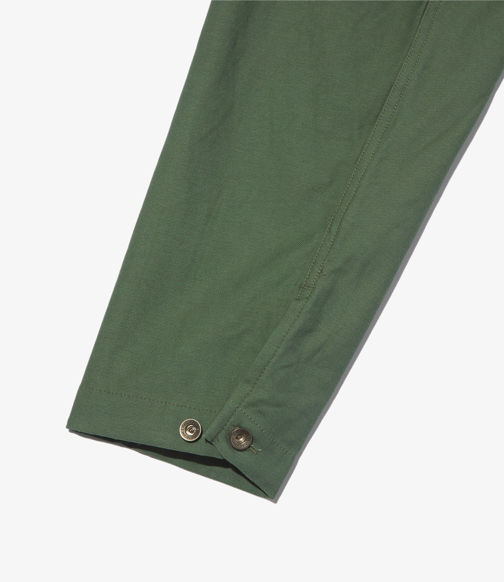 Utility Jacket - Olive Cotton Reverse Sateen - Image 2
