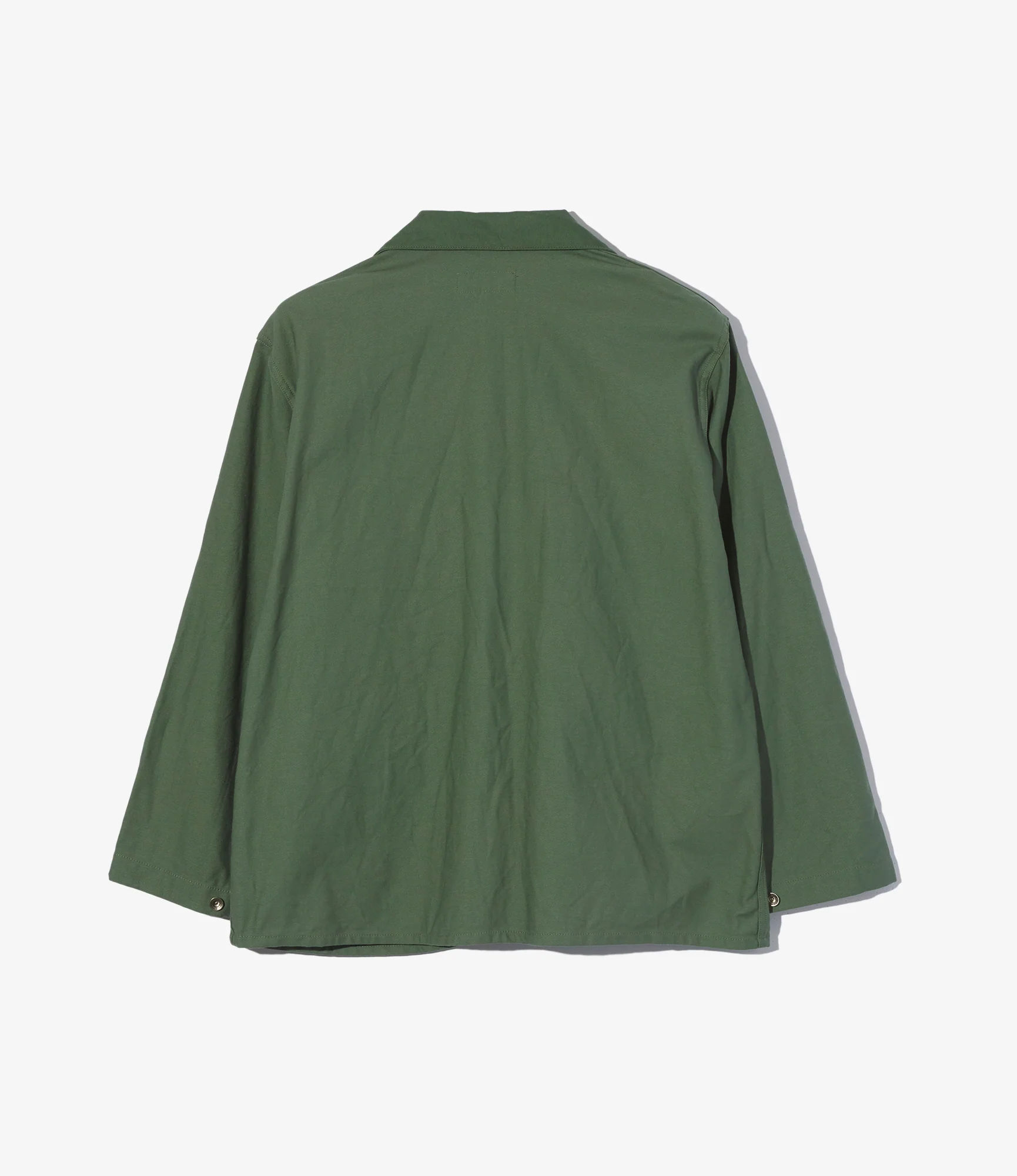Utility Jacket - Olive Cotton Reverse Sateen - Image 3