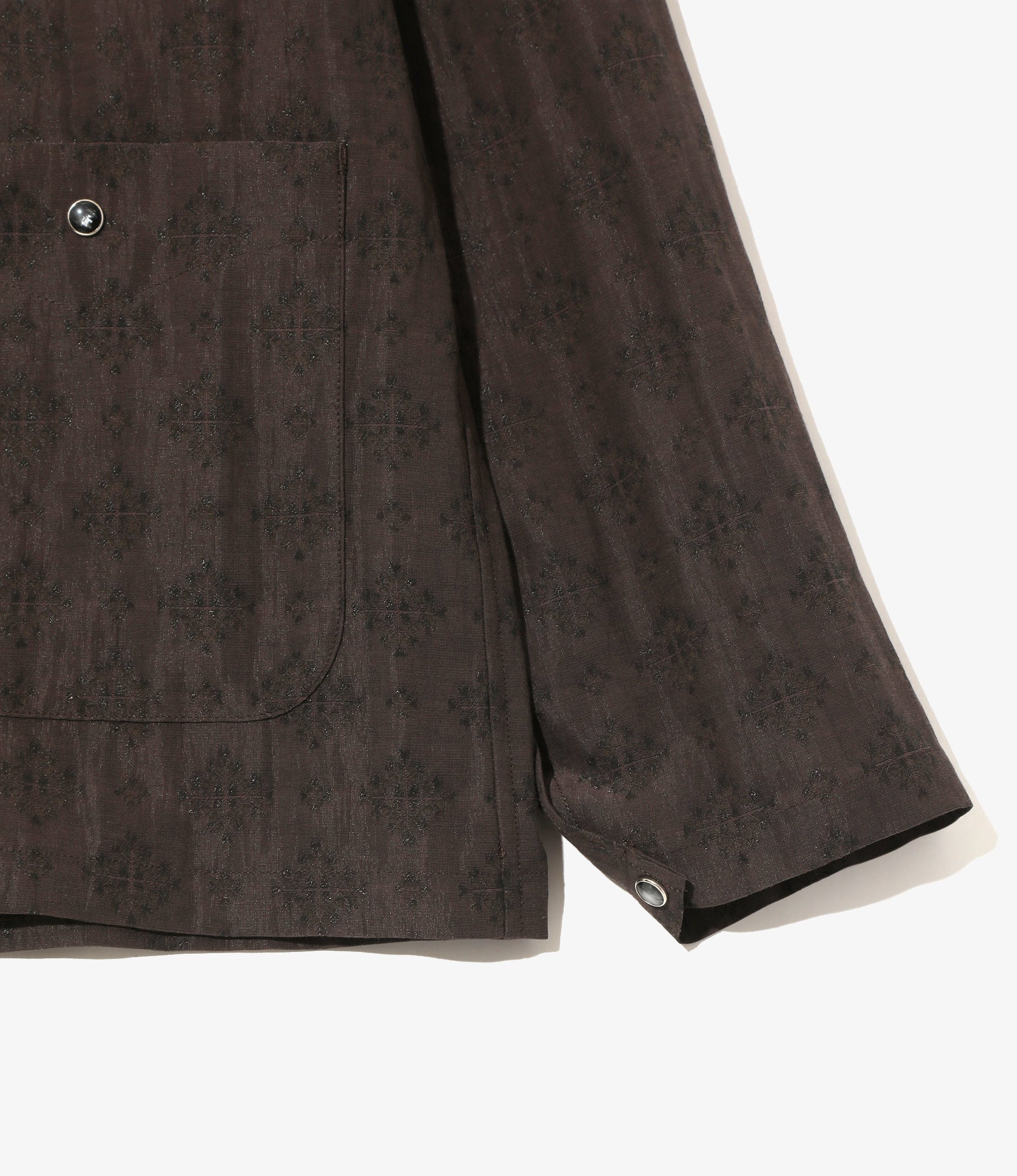 V-Neck Cowboy Shirt - Bordeaux - Bright Foulard - Image 3