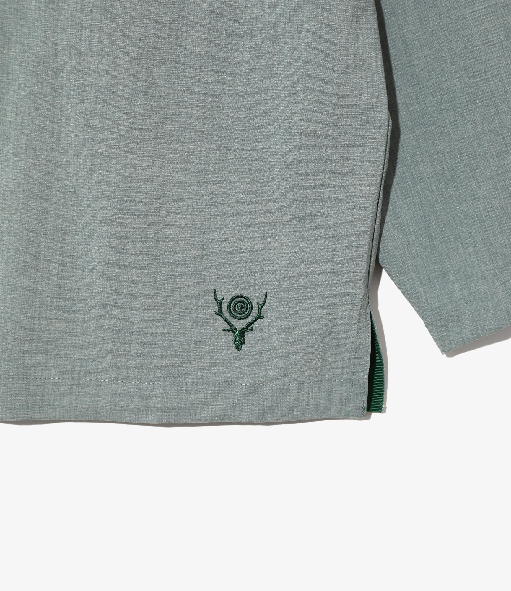 V-Neck Cardigan - Lt.Blue - Poly Oxford - Image 2