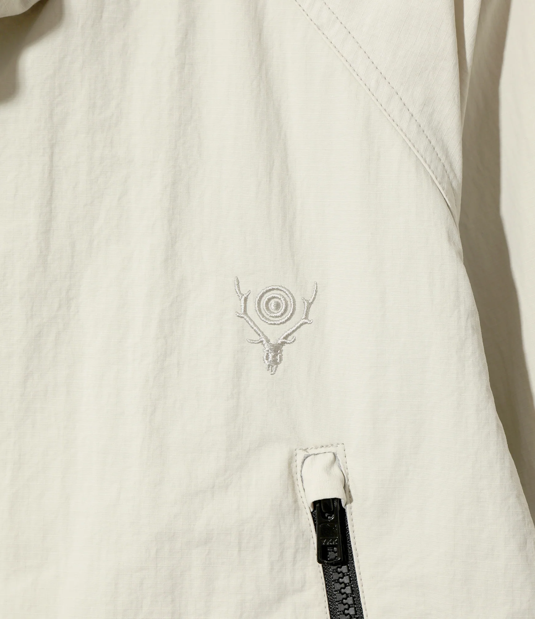 Weather Effect Jacket - Ivory - Nylon Ripstop - Image 2
