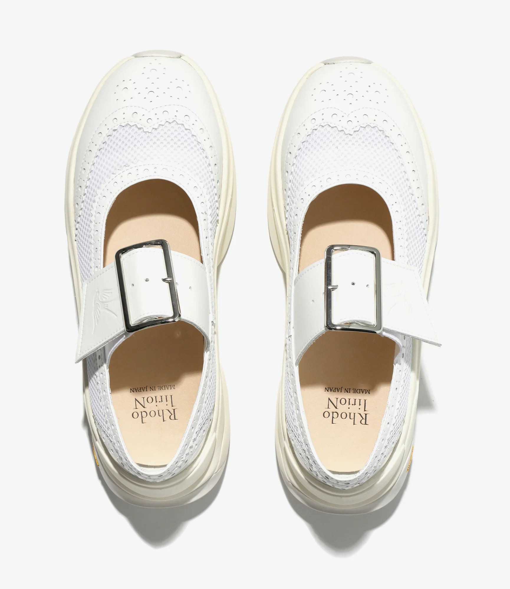 Wing Tip Sneakers - Off White - Image 4