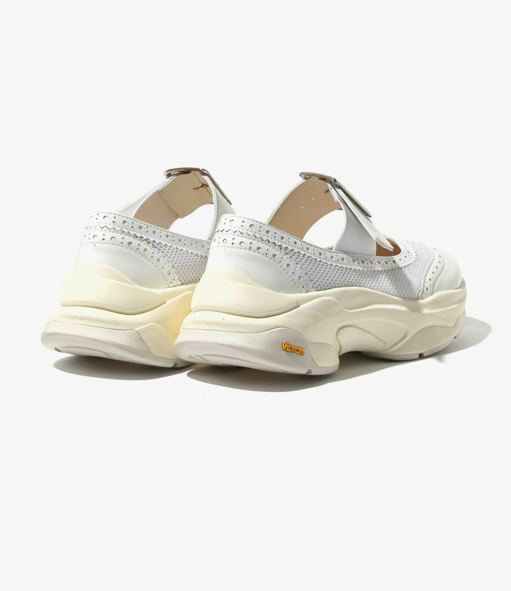 Wing Tip Sneakers - Off White - Image 6