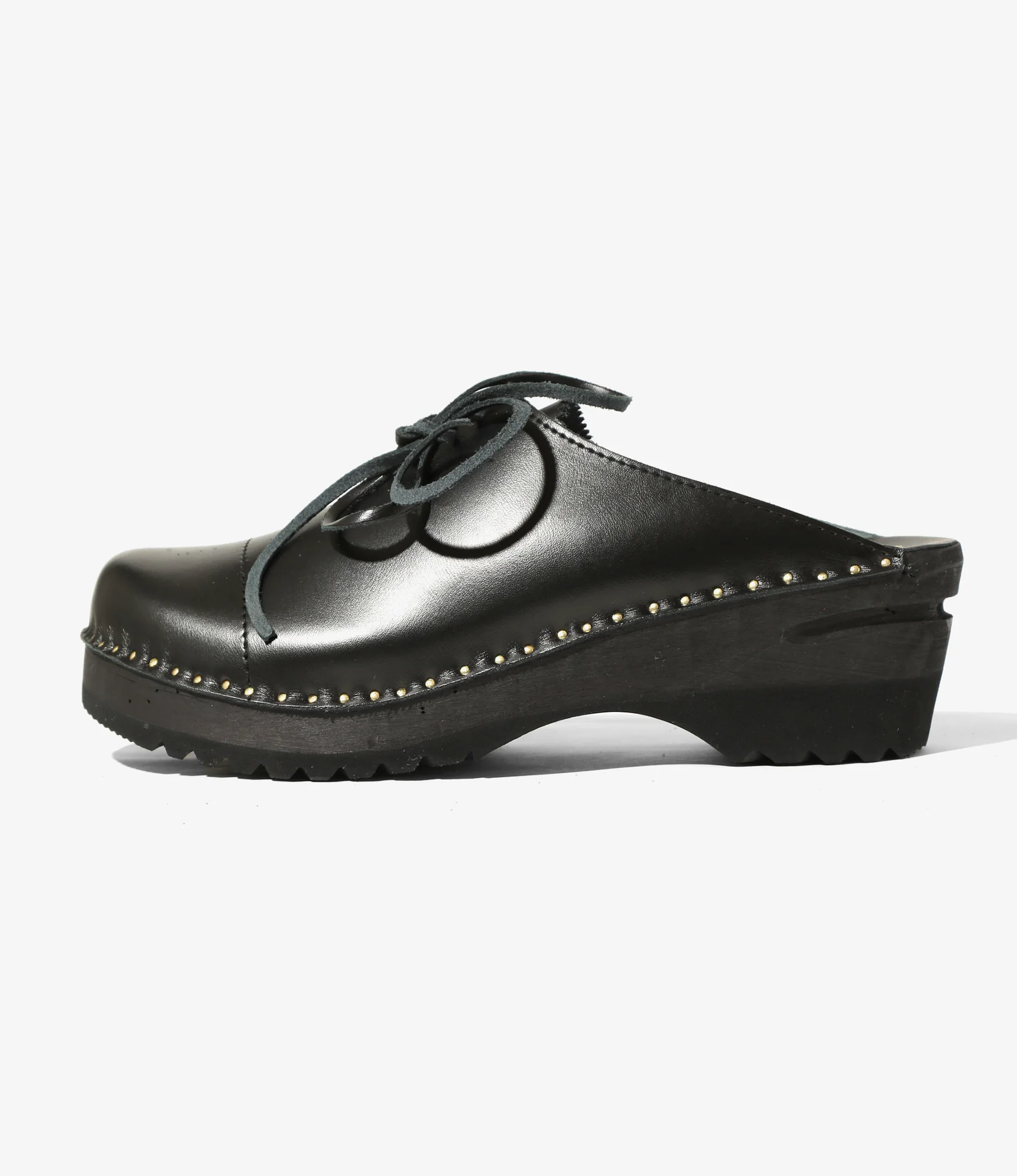 Woburn Walk X Troentorp - Swedish Clog - Alps/ Center Lace - Black - Image 4