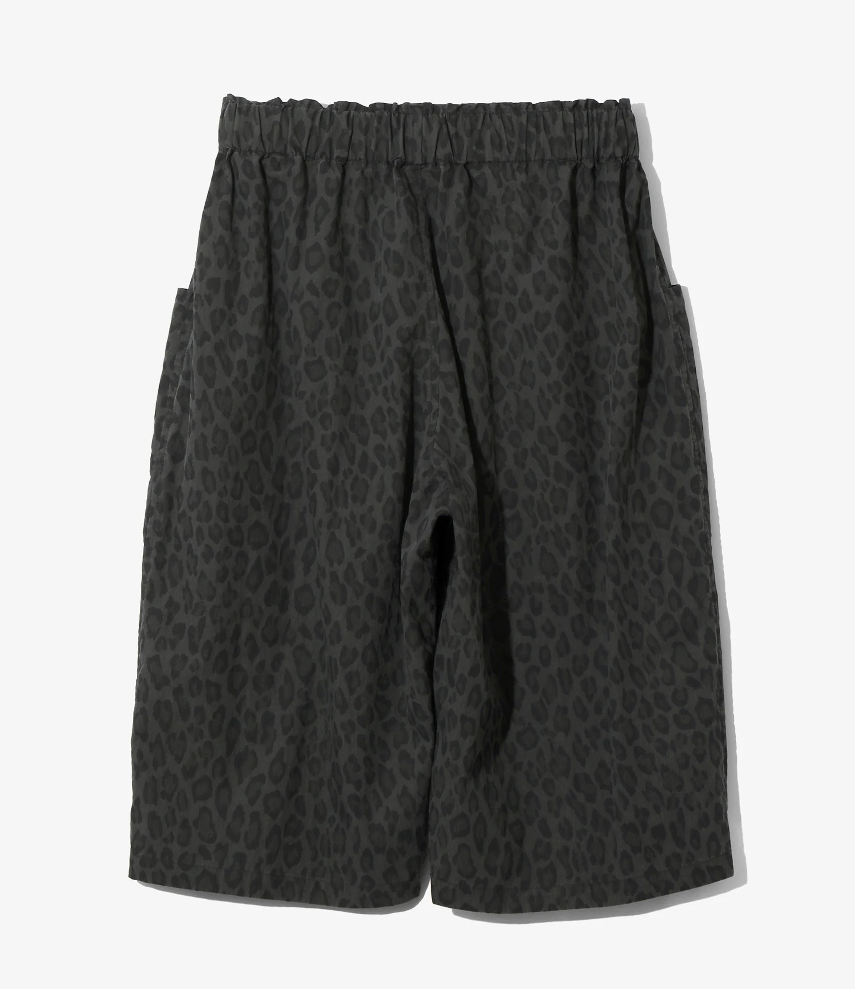 Women's Army String Cropped Pant - Charcoal - C/N Poplin / Leopard - Image 4