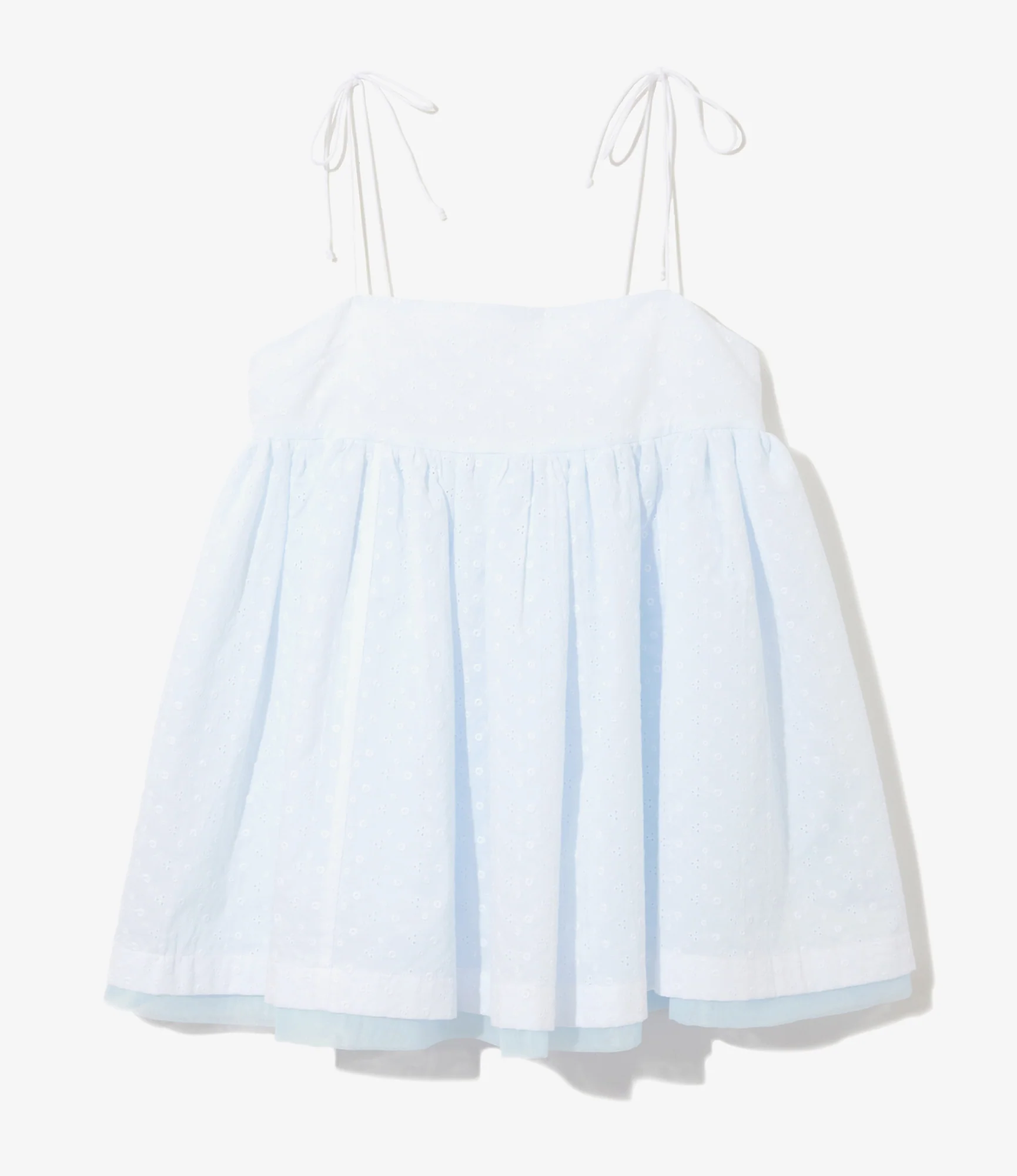 Women's Camisole Mini Dress - White - Lawn Lace