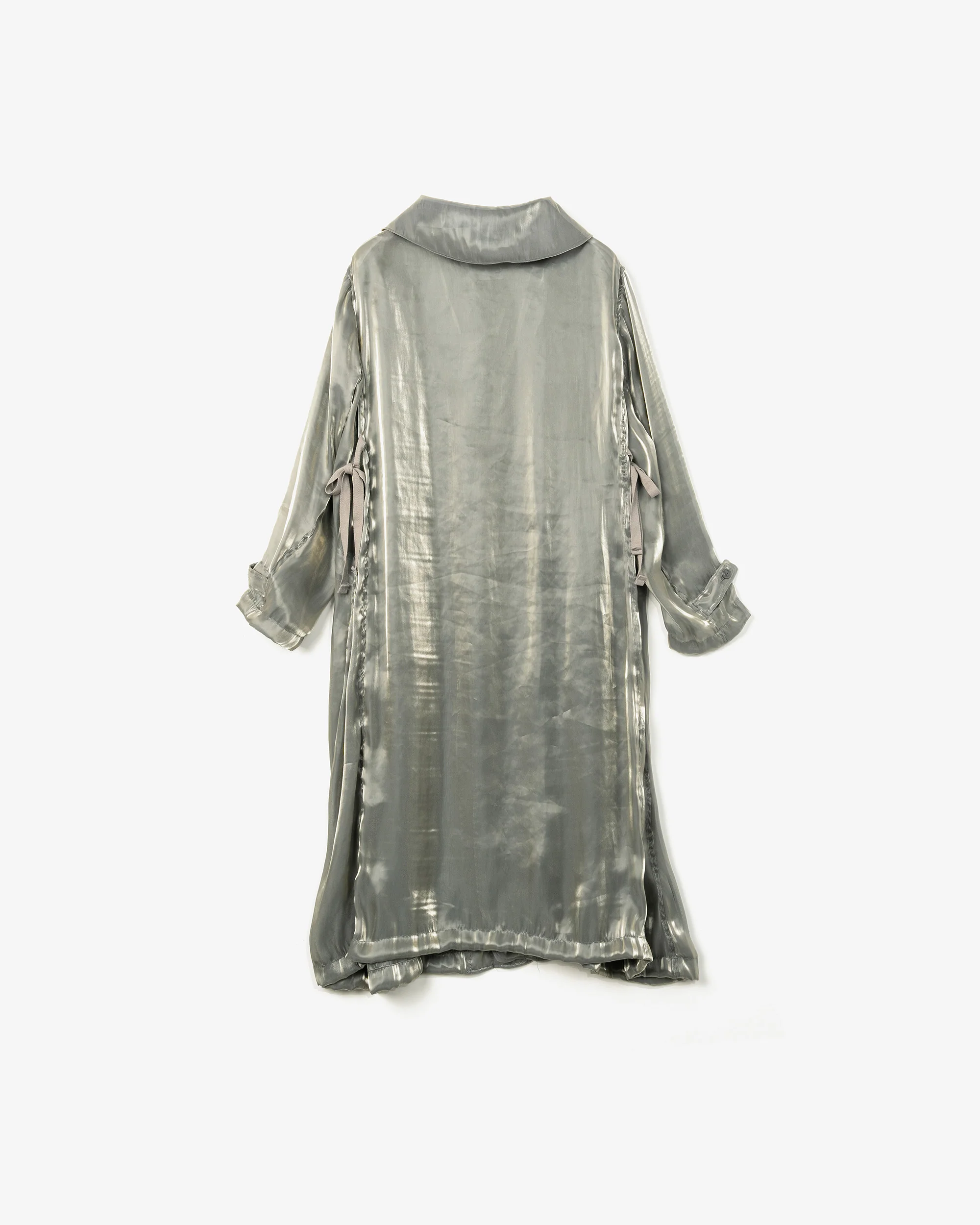 Women's Duffle Dress - Grey Satin Weave Poly - Image 2