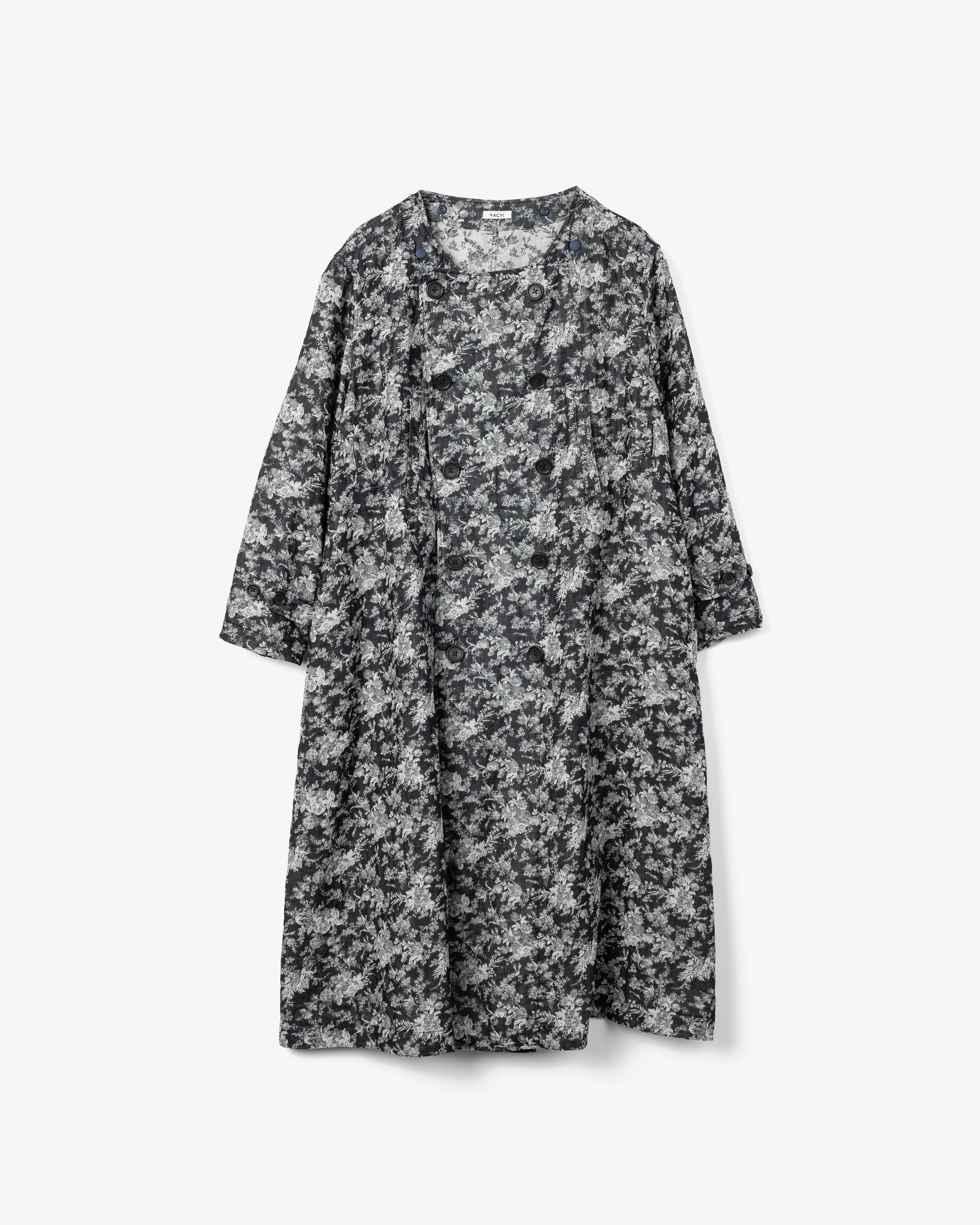 Women's Pea Dress - Navy Floral Jq. Cotton - Image 3