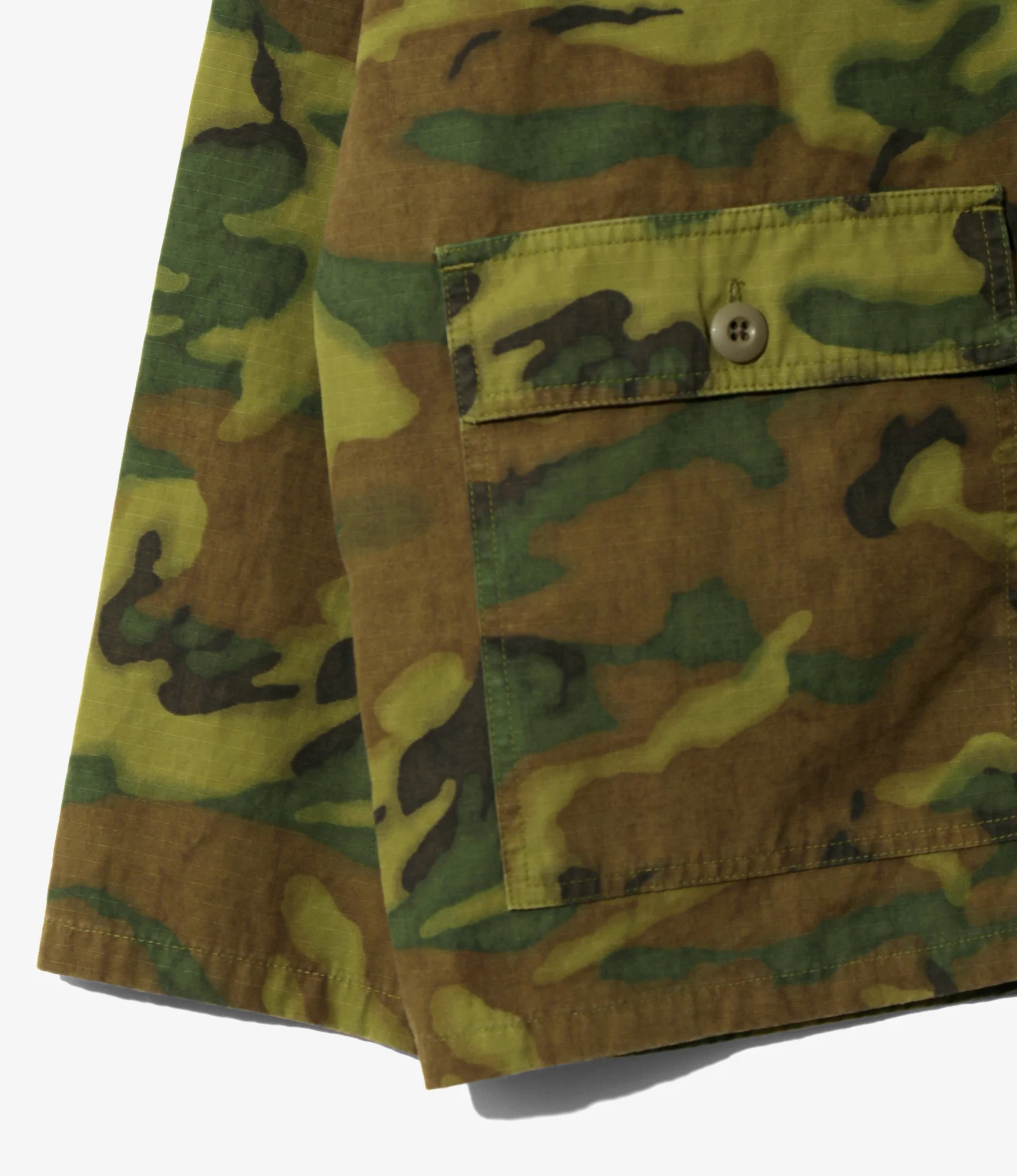 Women's Ranger Shirt - Green - Cotton Ripstop / Camo - Image 3