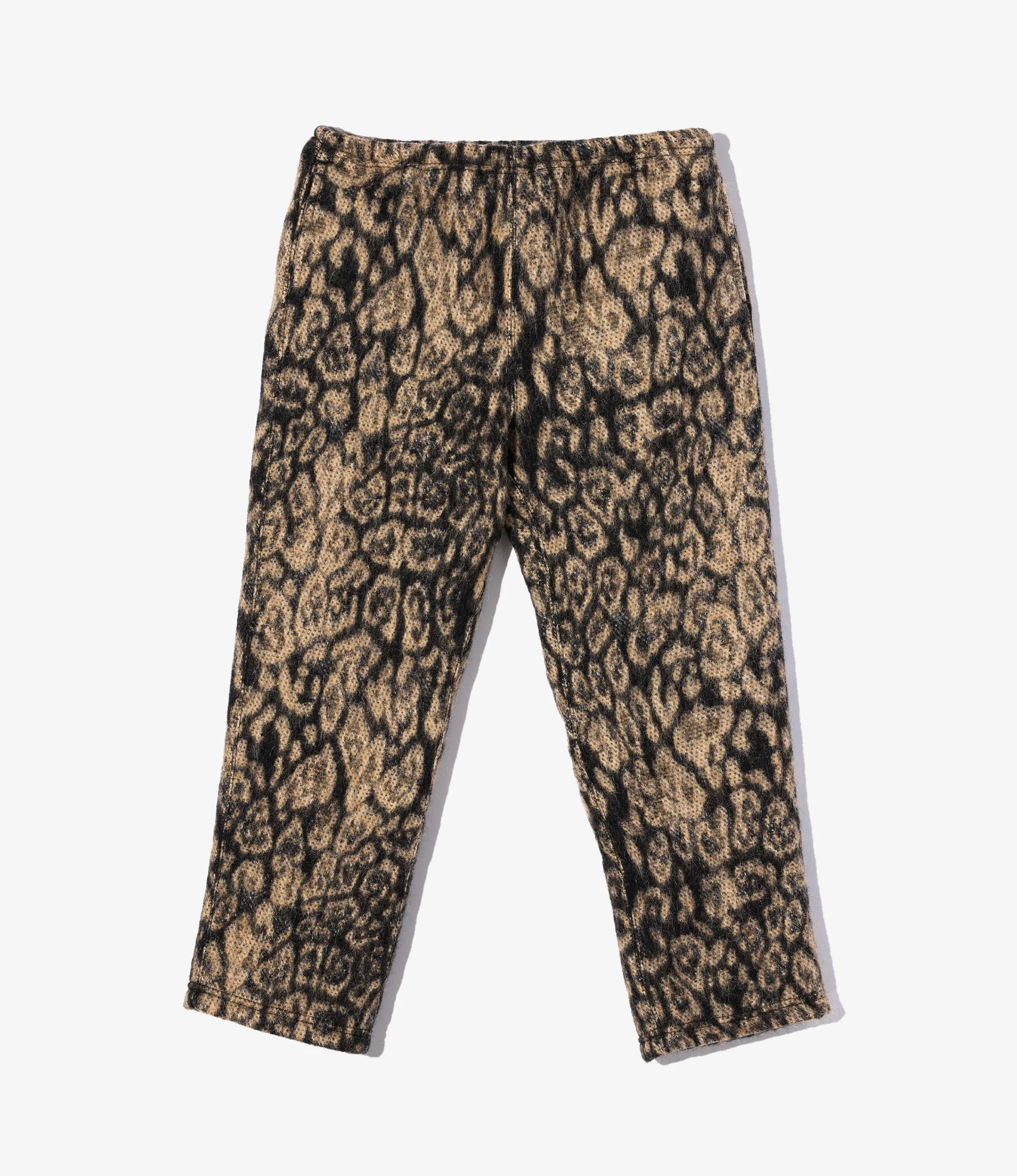 Women's STK Pant - Brown Wool Poly Leopard Jq.