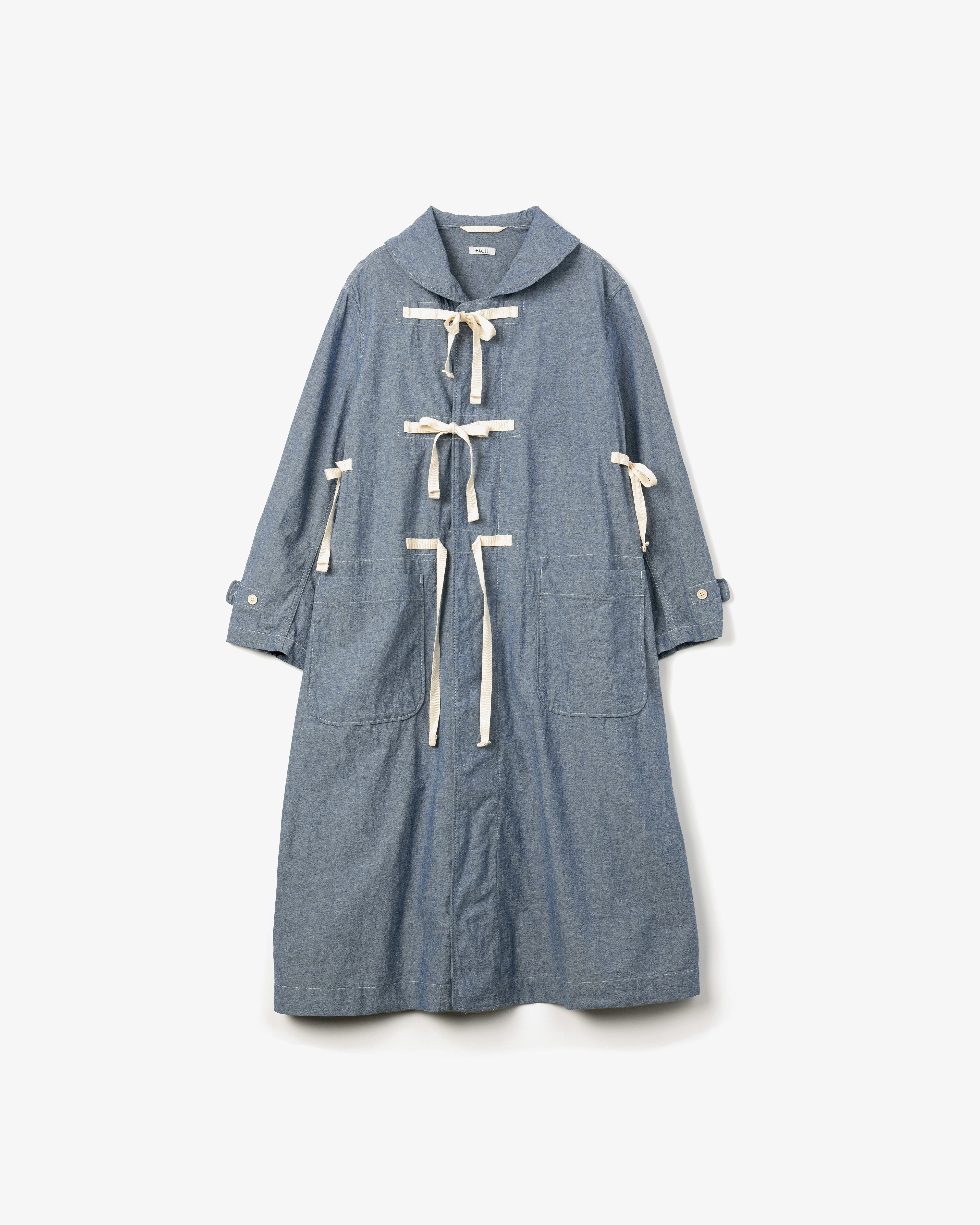 Women's Duffle Dress - Light Blue 4.5oz Cotton Chambray