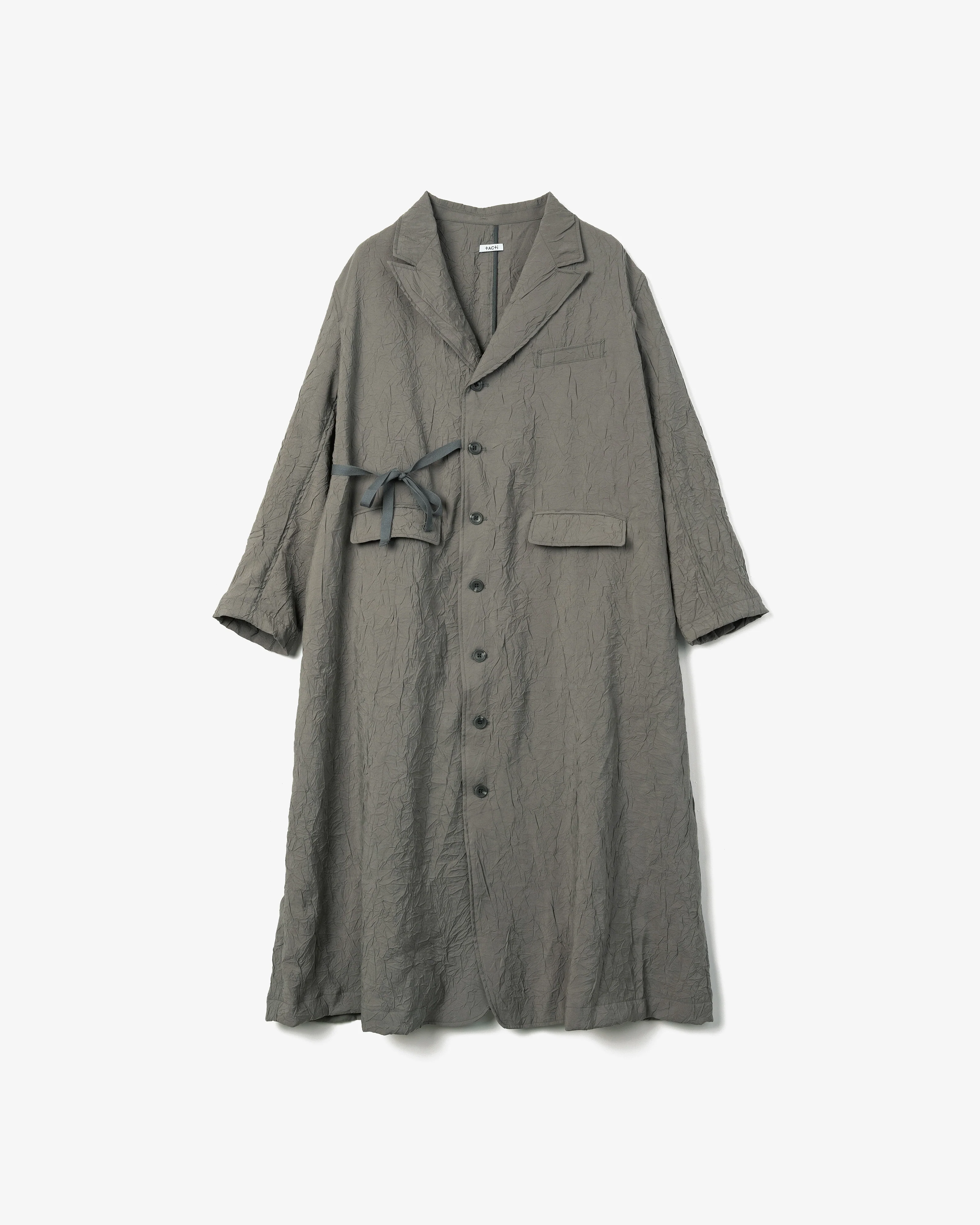 Women's Tux Dress - Grey Crushed Modal Poly