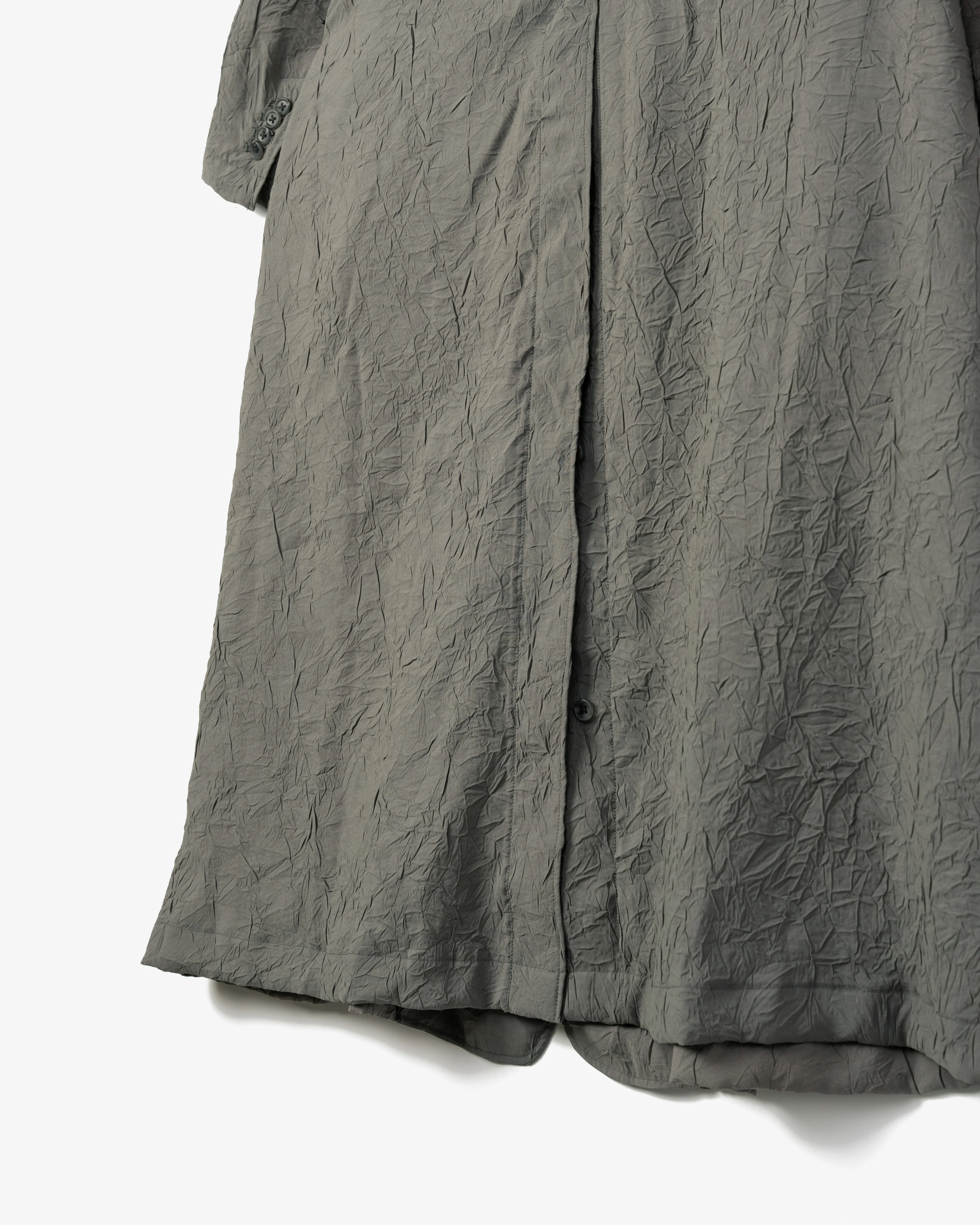 Women's Tux Dress - Grey Crushed Modal Poly - Image 3