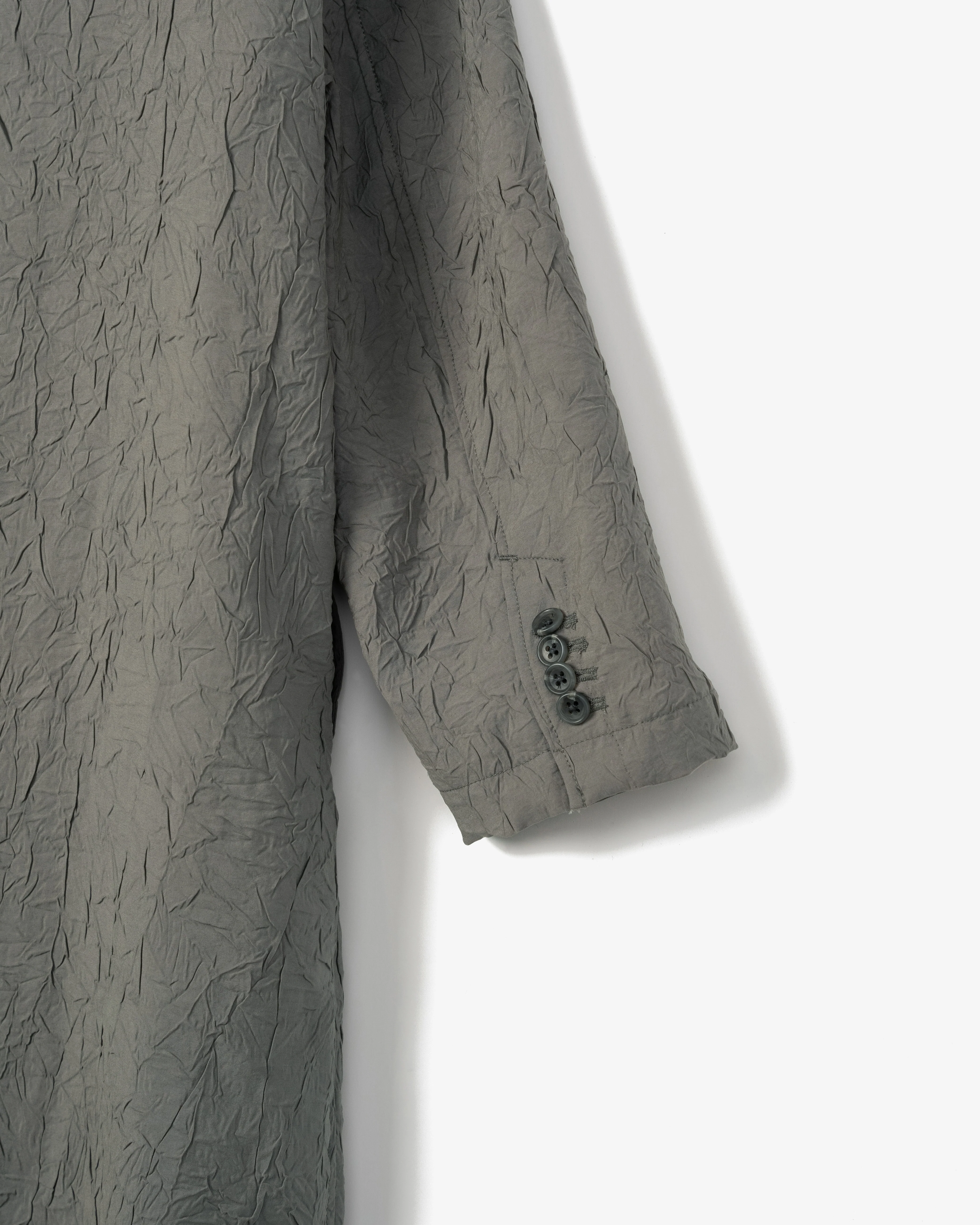 Women's Tux Dress - Grey Crushed Modal Poly - Image 4
