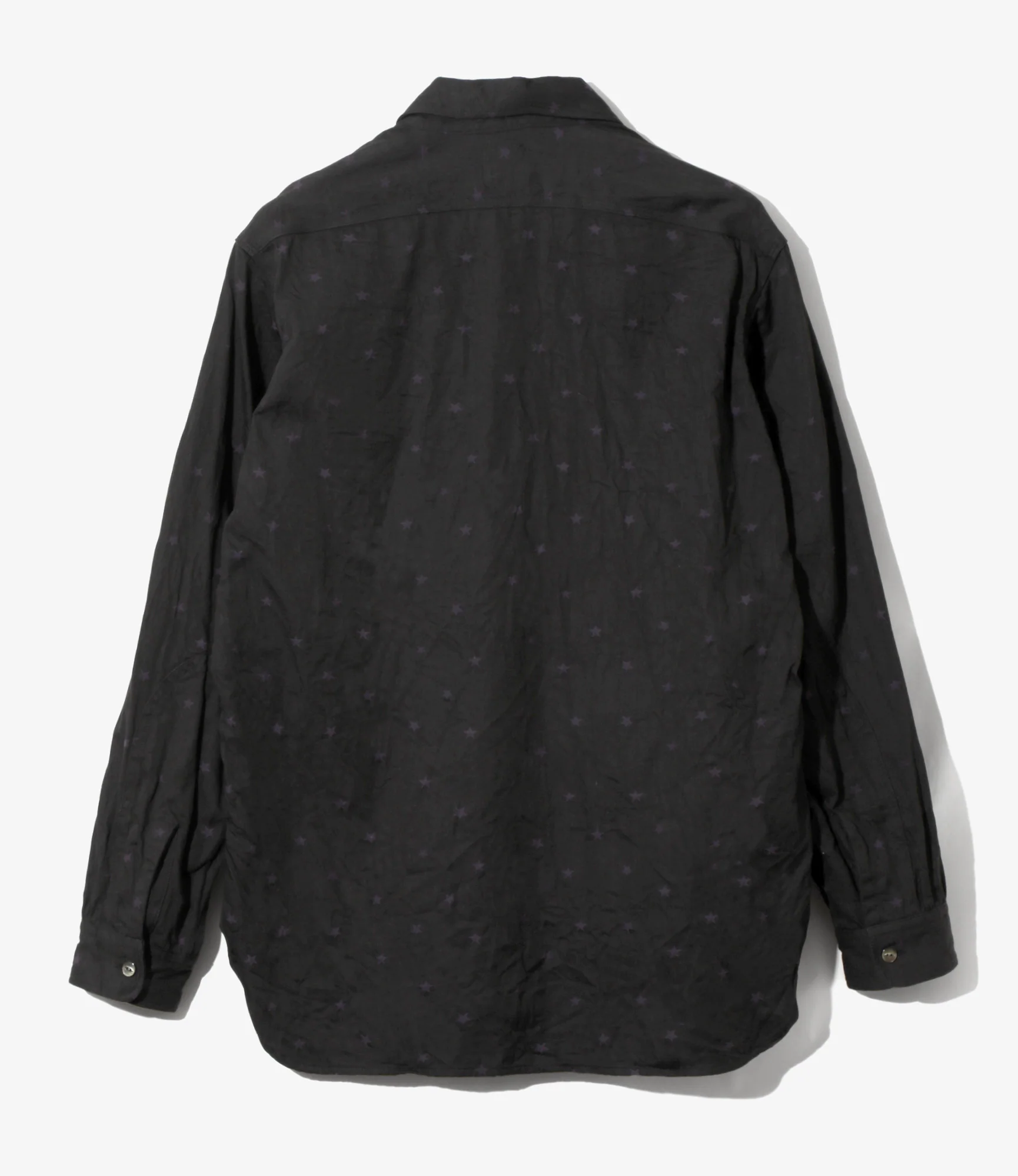 Work Shirt - Black - 8oz Denim Jacquard - Image 3