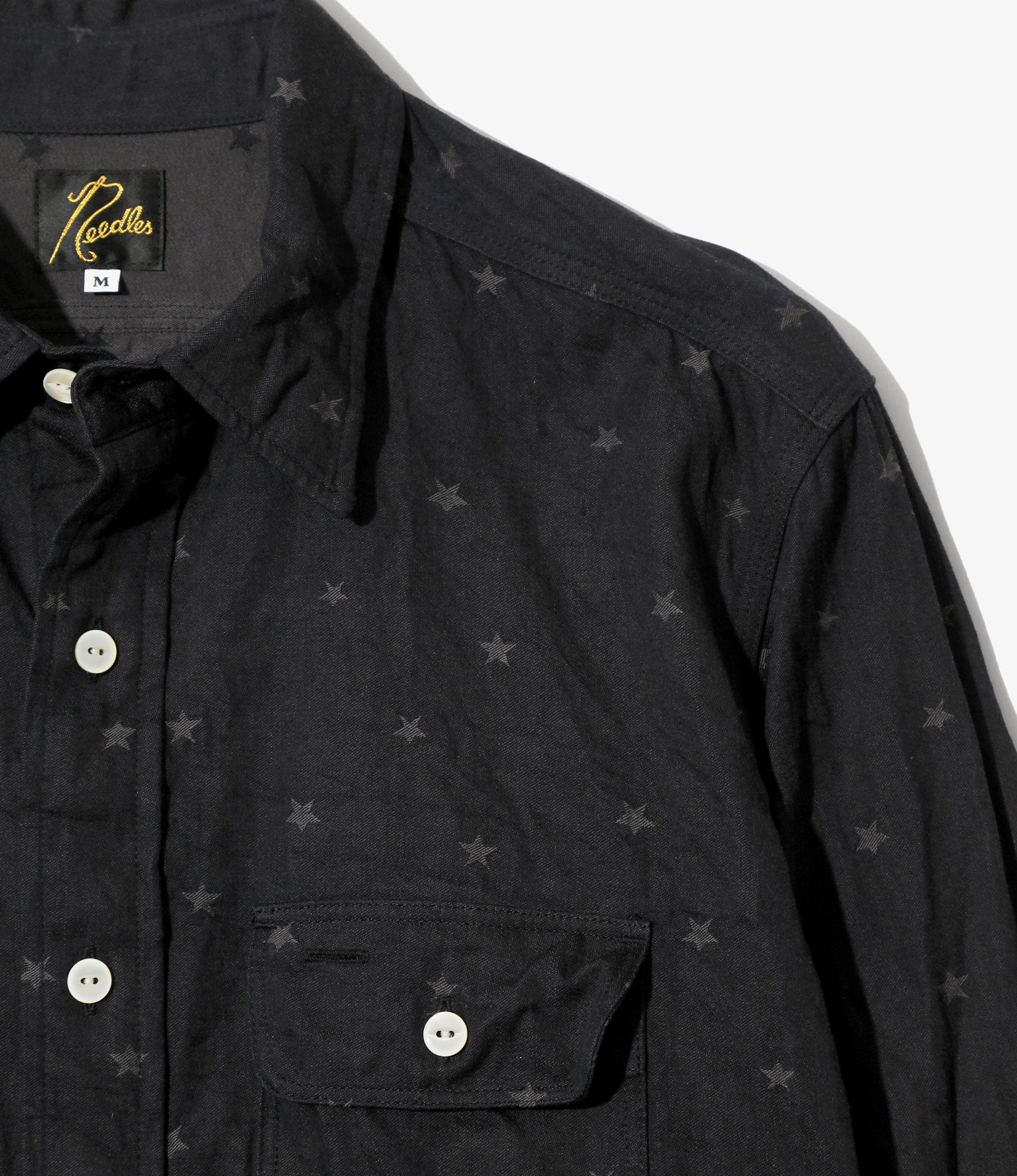 Work Shirt - Indigo - 8oz Denim Jacquard - Image 2