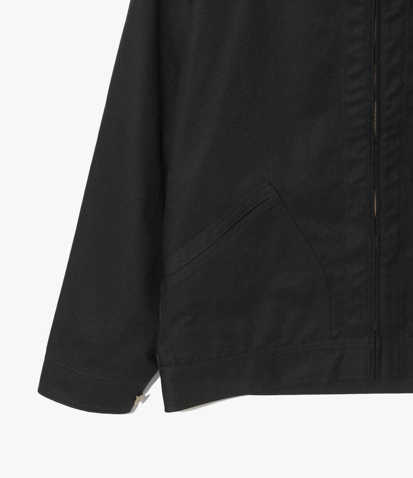 Work Jacket - Black - 11.5oz Cotton Canvas - Image 3