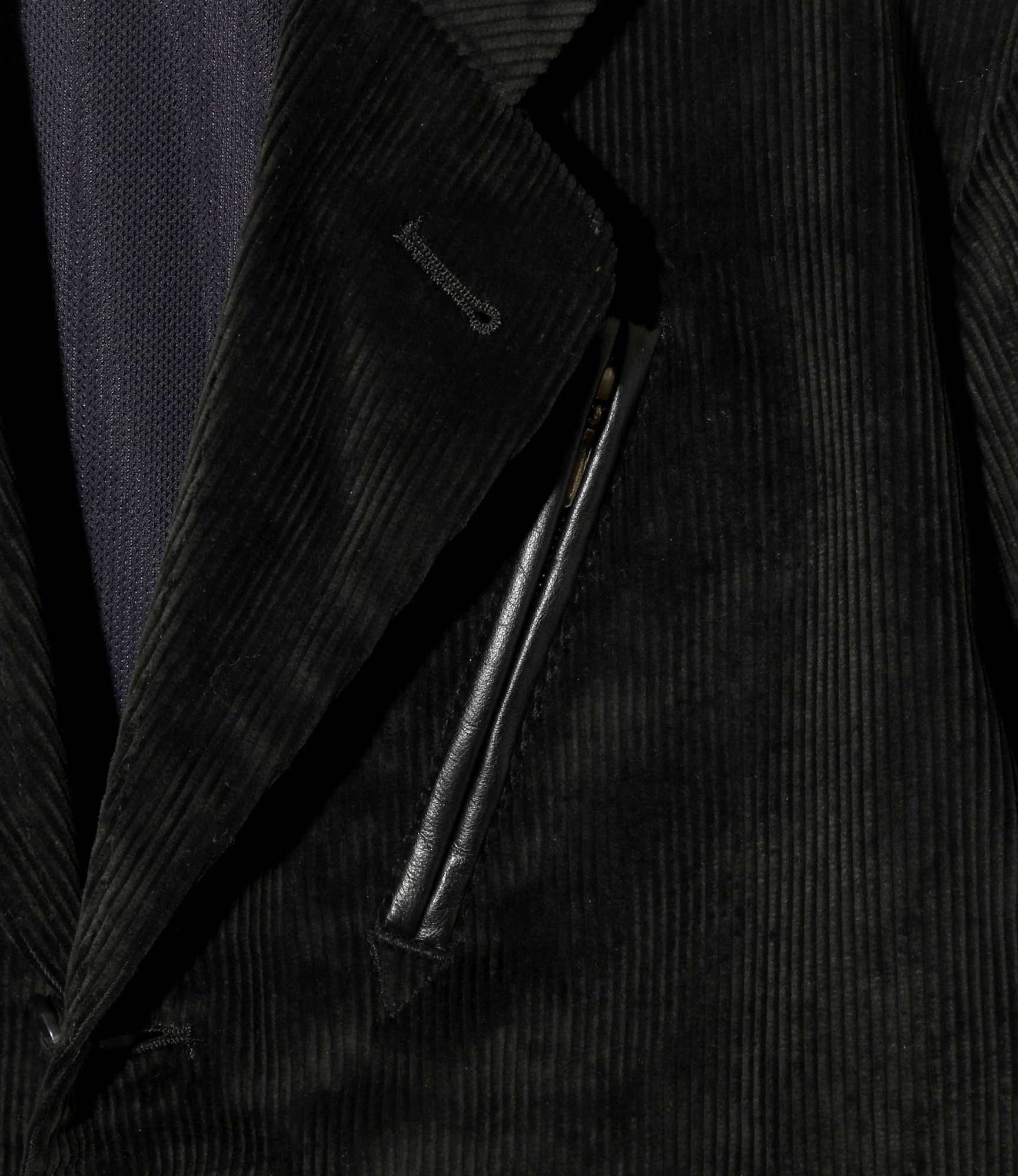 Zipped Travel Jacket - Black - 8W Corduroy - Image 2