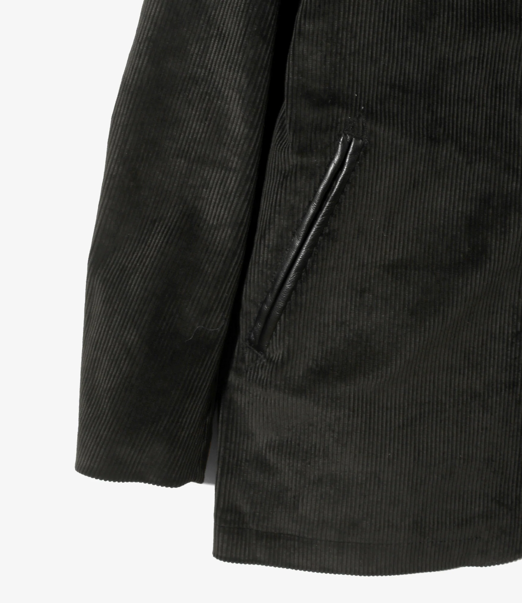 Zipped Travel Jacket - Black - 8W Corduroy - Image 3