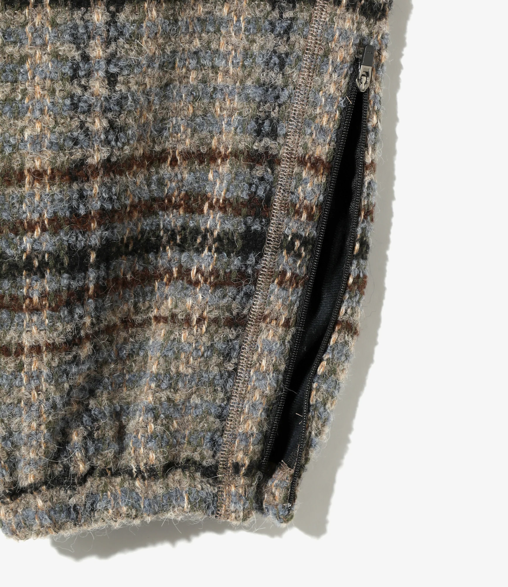 Zipped W.U. Pant - Sax/Brown/Grey - W/PE/PC/AP/N Plaid Tweed - Image 3