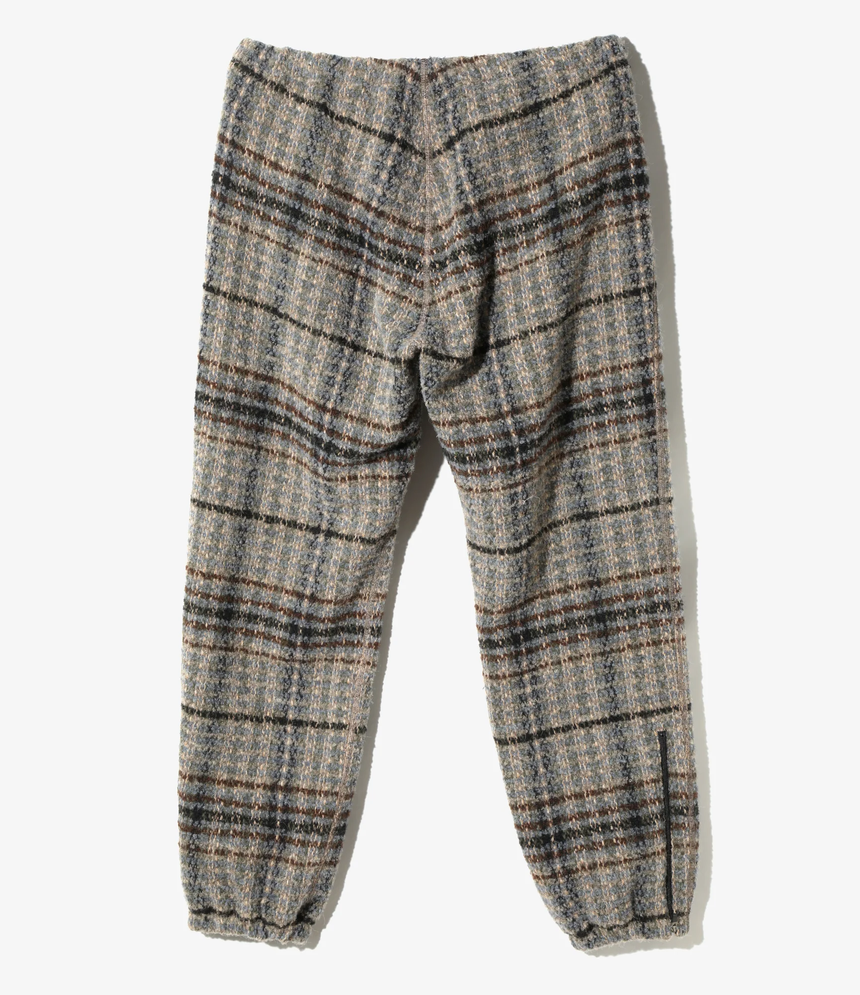 Zipped W.U. Pant - Sax/Brown/Grey - W/PE/PC/AP/N Plaid Tweed - Image 4